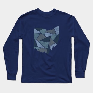 Ohio Mosaic - Erie Fog Long Sleeve T-Shirt